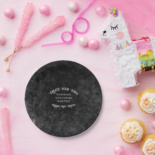 Creëer Uw eigen aangepaste ontwerp Papieren Bordje (Feest)