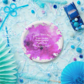 Creëer Uw eigen aangepaste ontwerp Papieren Bordje (Feest)