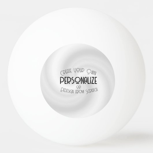 Creëer Uw eigen aangepaste ontwerp Pingpongbal (Voorkant)