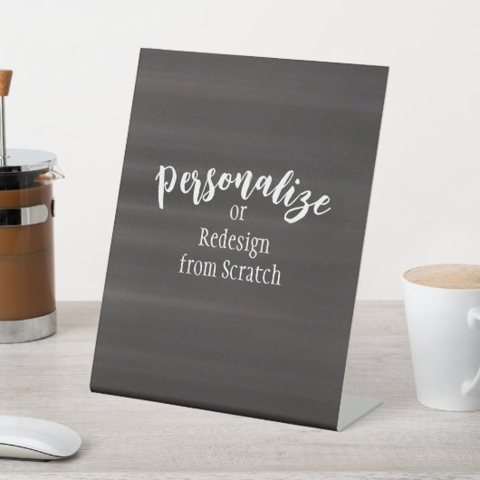 Creëer Uw eigen aangepaste ontwerp Reclamebord Met Voetstuk (Insitu)