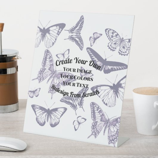 Creëer Uw eigen aangepaste ontwerp Reclamebord Met Voetstuk (Insitu)