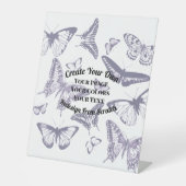 Creëer Uw eigen aangepaste ontwerp Reclamebord Met Voetstuk (Voorkant)