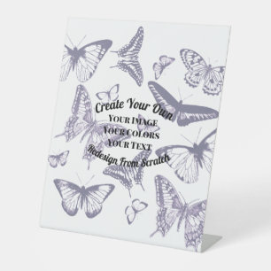 Creëer Uw eigen aangepaste ontwerp Reclamebord Met Voetstuk