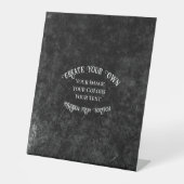 Creëer Uw eigen aangepaste ontwerp Reclamebord Met Voetstuk (Voorkant)