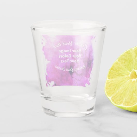 Creëer Uw eigen aangepaste ontwerp Shot Glas (Achterkant)