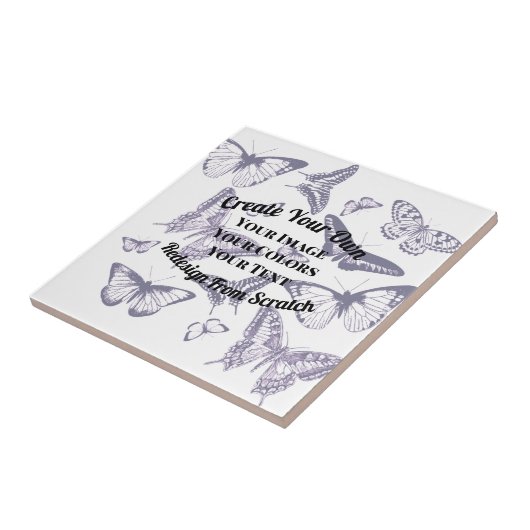 Creëer Uw eigen aangepaste ontwerp Tegeltje (Zijkant)