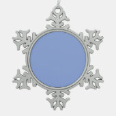 Creëer Uw eigen aangepaste ontwerp Tin Sneeuwvlok Ornament (Voorkant)