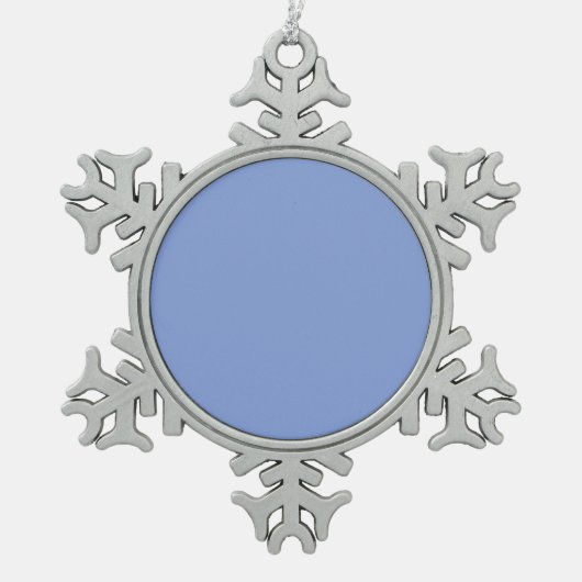 Creëer Uw eigen aangepaste ontwerp Tin Sneeuwvlok Ornament (Voorkant)