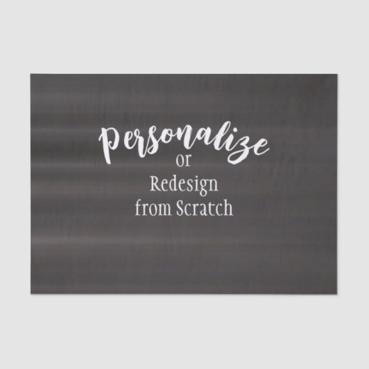 Creëer Uw eigen aangepaste ontwerp Tissuepapier (Voorkant)