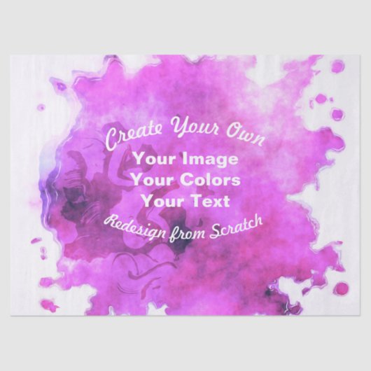 Creëer Uw eigen aangepaste ontwerp Tissuepapier (Voorkant)