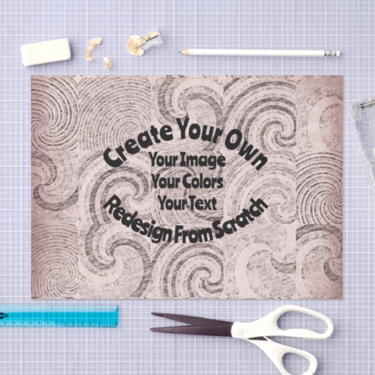 Creëer Uw eigen aangepaste ontwerp Tissuepapier (Craft)