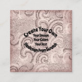 Creëer Uw eigen aangepaste ontwerp Vierkante Visitekaartje (Voorkant)