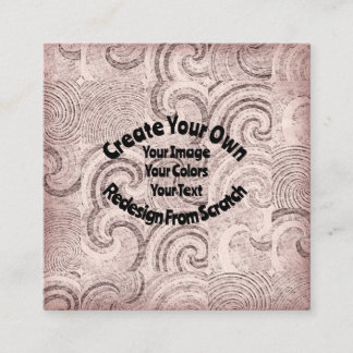 Creëer Uw eigen aangepaste ontwerp Vierkante Visitekaartje