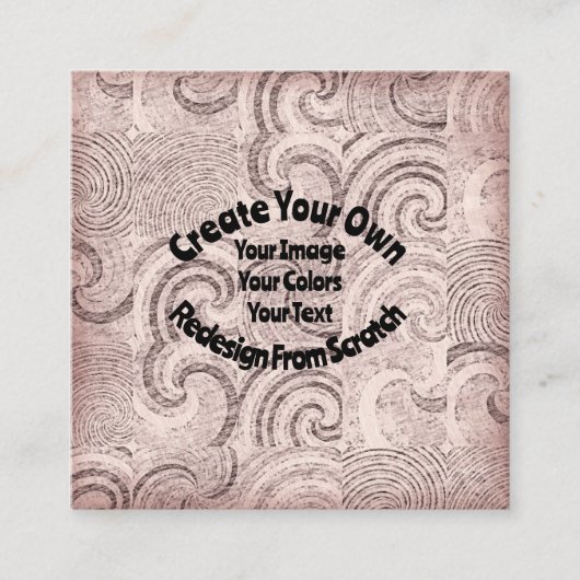 Creëer Uw eigen aangepaste ontwerp Vierkante Visitekaartje (Voorkant)