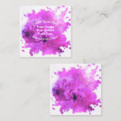 Creëer Uw eigen aangepaste ontwerp Vierkante Visitekaartje (Voorkant / Achterkant)