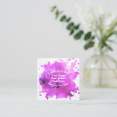 Creëer Uw eigen aangepaste ontwerp Vierkante Visitekaartje (Staand voorkant)