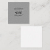 Creëer Uw eigen aangepaste ontwerp Vierkante Visitekaartje (Voorkant / Achterkant)