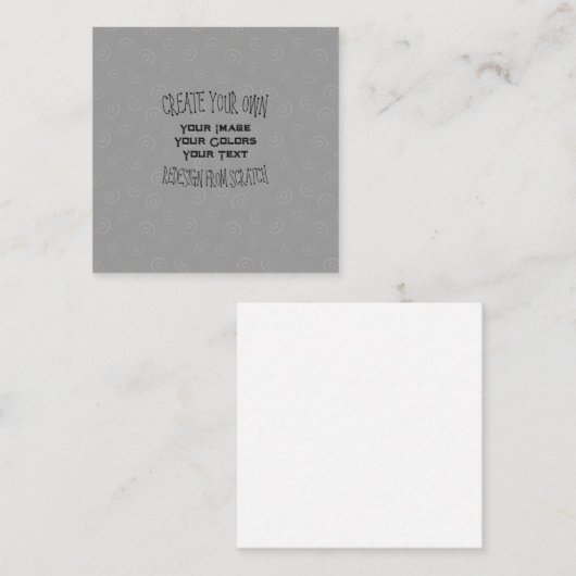 Creëer Uw eigen aangepaste ontwerp Vierkante Visitekaartje (Voorkant / Achterkant)