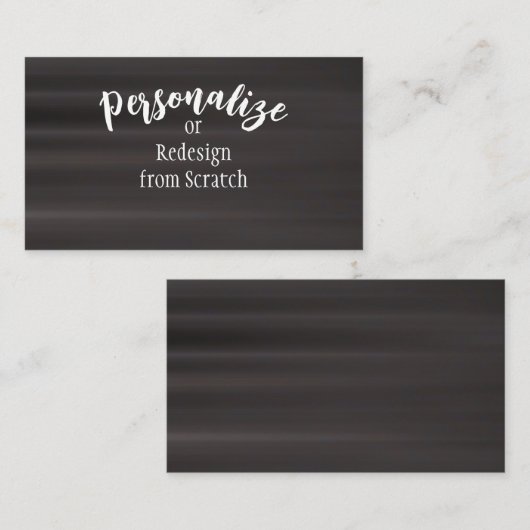 Creëer Uw eigen aangepaste ontwerp Visitekaartje (Voorkant / Achterkant)