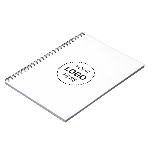 Creëer uw eigen aangepaste ontwerp witte spiraalvo notitieboek (Linkerzijde)