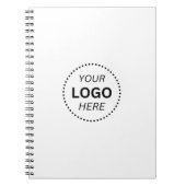 Creëer uw eigen aangepaste ontwerp witte spiraalvo notitieboek (Voorkant)