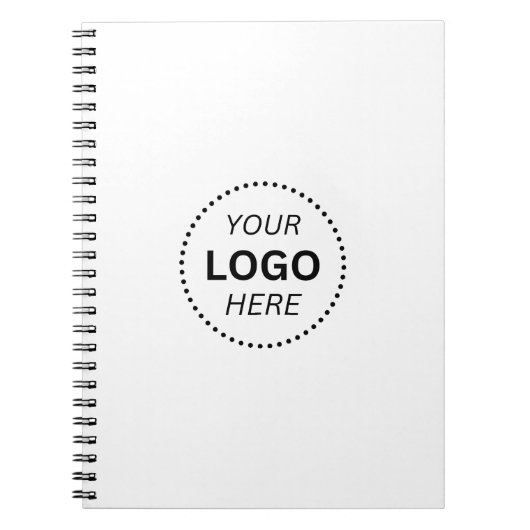 Creëer uw eigen aangepaste ontwerp witte spiraalvo notitieboek (Voorkant)