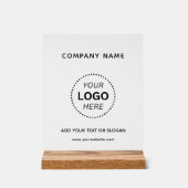 Creëer uw eigen aangepaste ontwerp zakelijke Logo Acryl Bord (Voorkant)