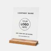 Creëer uw eigen aangepaste ontwerp zakelijke Logo Acryl Bord (Hoek)