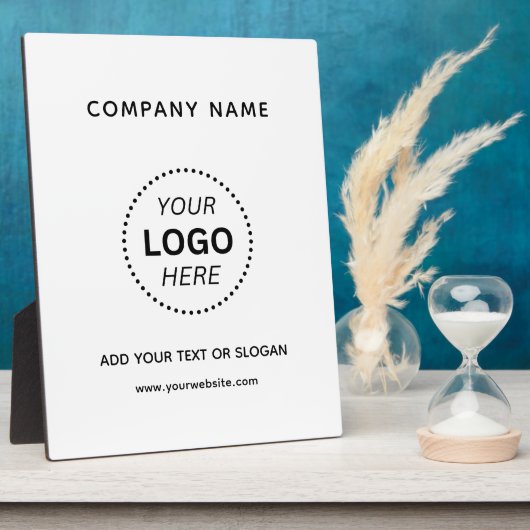 Creëer uw eigen aangepaste ontwerp zakelijke Logo  Fotoplaat (Zijkant)