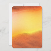 Creëer Uw Eigen Aangepaste Oranje Achtergrond Brui Kaart (Achterkant)