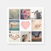 Creëer uw eigen aangepaste paar trouwfoto servet (Voorkant)