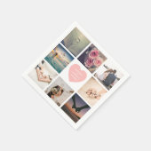 Creëer uw eigen aangepaste paar trouwfoto servet (Hoek)