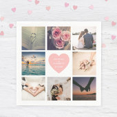 Creëer uw eigen aangepaste paar trouwfoto servet