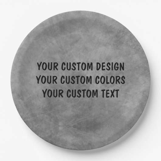 Creëer Uw eigen aangepaste  Papieren Bordje (Voorkant)