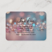 Creëer uw eigen aangepaste pastel Opal Bokeh Visitekaartje (Achterkant)