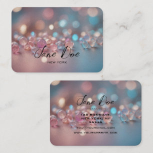 Creëer uw eigen aangepaste pastel Opal Bokeh Visitekaartje