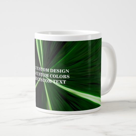 Creëer uw eigen aangepaste, persoonlijke cadeaukof grote koffiekop (Voorkant rechts)