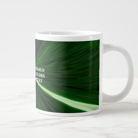 Creëer uw eigen aangepaste, persoonlijke cadeaukof grote koffiekop (Rechts)