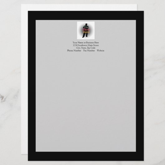 Creëer Uw eigen aangepaste persoonlijke foto Briefhoofd Sjabloon (Voorkant / Achterkant)