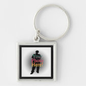 Creëer Uw eigen aangepaste persoonlijke foto Sleutelhanger (Voorkant)