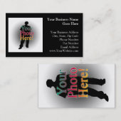 Creëer Uw eigen aangepaste persoonlijke foto Visitekaartje (Voorkant / Achterkant)