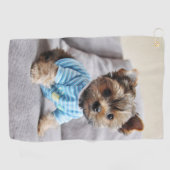 Creëer Uw Eigen Aangepaste Pet Photo Golf Handdoek (Horizontaal)