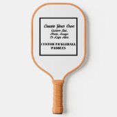 Creëer uw eigen aangepaste pickleball paddle, pickleball paddle (Achterkant)