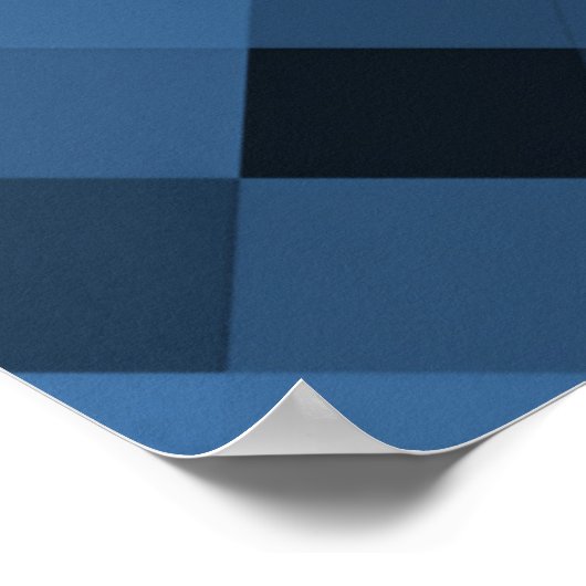 Creëer uw eigen aangepaste pixelachtergrond - blau poster (Hoek)