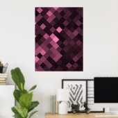 Creëer Uw eigen aangepaste pixelachtergrond - Roze Poster (Thuiskantoor)
