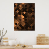 Creëer Uw eigen aangepaste pixelachtergrond - Sina Poster (Keuken)