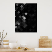 Creëer Uw eigen aangepaste pixelachtergrond - Zwar Poster (Keuken)