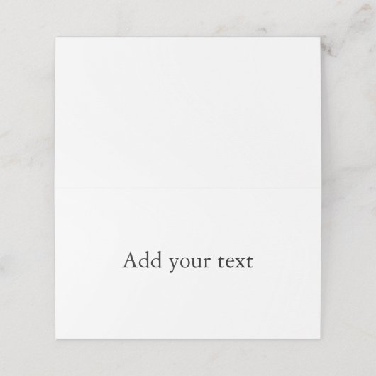 Creëer Uw eigen aangepaste plaatskaart Plaatskaartje (Buitenkant ongevouwen)