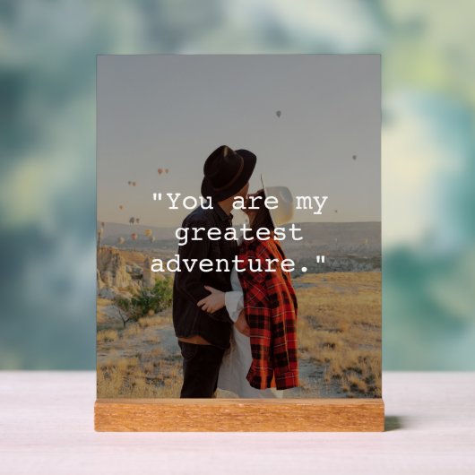 Creëer uw eigen aangepaste prijsopgave foto acryl bord (Neutraal)