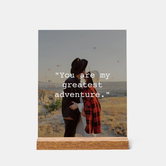 Creëer uw eigen aangepaste prijsopgave foto acryl bord (Voorkant)